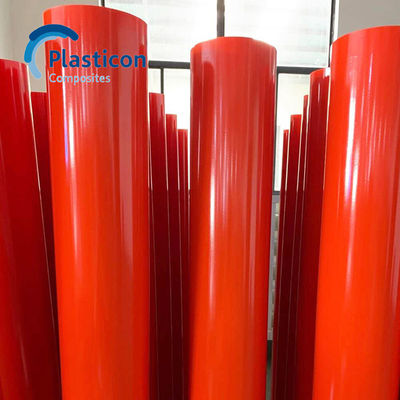 Bụi Epoxy GRE màu đỏ được củng cố bằng sợi thủy tinh để cách điện
