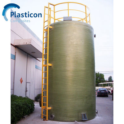 Thang kính bền được củng cố nhựa thùng frp cho xử lý nước