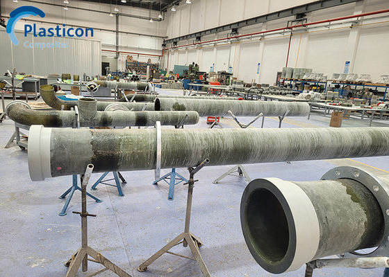 Kháng ăn mòn ống GRP ASME ống xả sợi thủy tinh biển