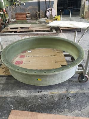 Lỗ ống FRP tùy biến Lỗ ống nhựa sợi nhựa tăng cường màu xanh lá cây