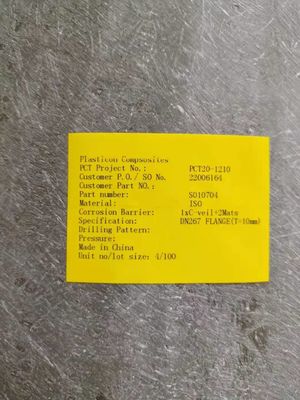 Vật liệu FRP Fiberglass Flange đặt bằng tay cho các ứng dụng công nghiệp
