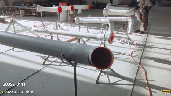 Đường ống GRP có nhiệt độ 110 độ với thiết kế nhẹ và bền