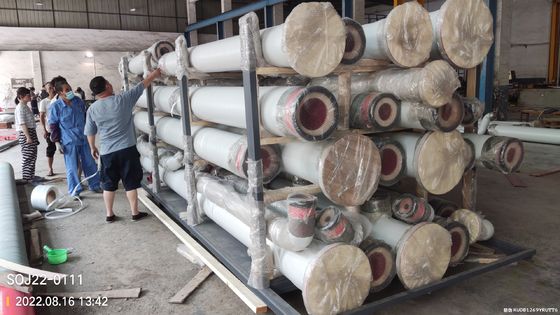 Kháng ăn mòn ống GRP ống sợi thủy tinh nhiệt độ xếp hạng 110 độ