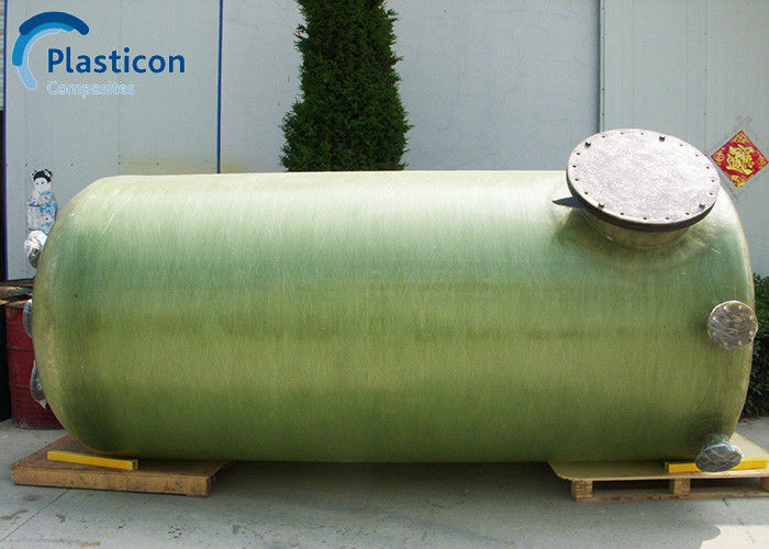 Phòng chứa FRP ăn mòn thấp Green FRP Horizontal Tank ISO Certification